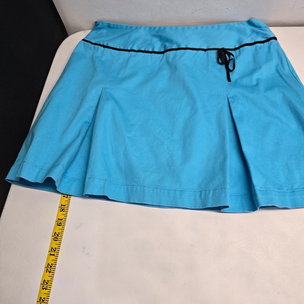 Carolina Blues Womens Skirt Sz 12 Blue Pleated Zipper Leisure Coast Vacation - Picture 5 of 7